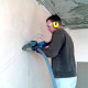 Штробление стены под нишу для дренажной помпы Hisense 150х70 мм. (Кирпич)